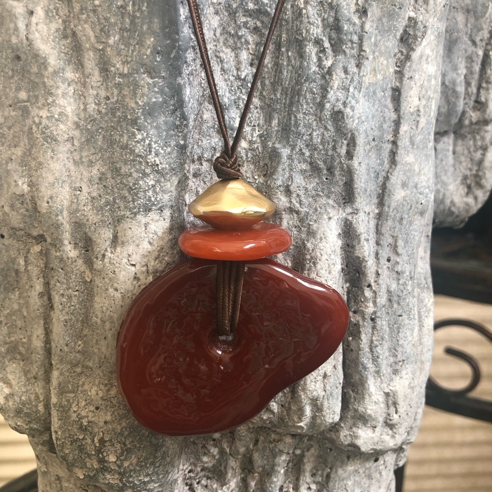 Necklace With Colorful Stones.